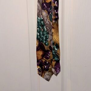 Polo by Ralph Lauren Purple and Green and Gold Grape Tie